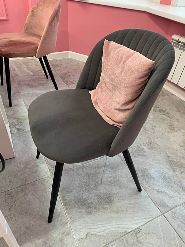 Стул на металлокаркасе Gabi green / black / silver фото покупателя 65