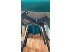 Стул на металлокаркасе Чилли синяя ткань / белый фото покупателя 154