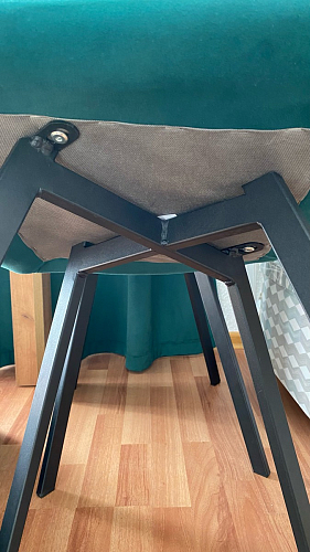 Стул на металлокаркасе Чилли зеленый / белый каркас фото покупателя 154