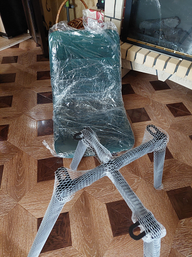 Стул на металлокаркасе Чилли К светло-серый велюр / черный каркас фото покупателя 717