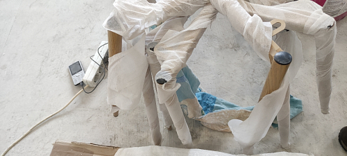 Стул на металлокаркасе Capri dark beige / white фото покупателя 29