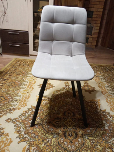 Стул на металлокаркасе Чилли бежевый / белый каркас фото покупателя 1046