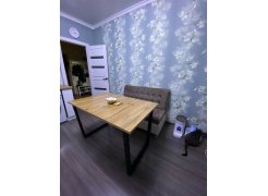 Стол Лота Лофт 140 25 мм юта / белый матовый фото покупателя 550