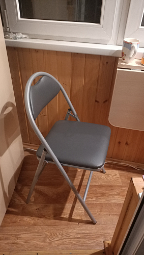 Стул на металлокаркасе Gikat белый мрамор / светлый мусс фото покупателя 3