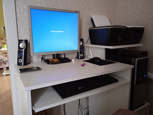 Компьютерный стол Джаз-24 левый венге фото покупателя 159