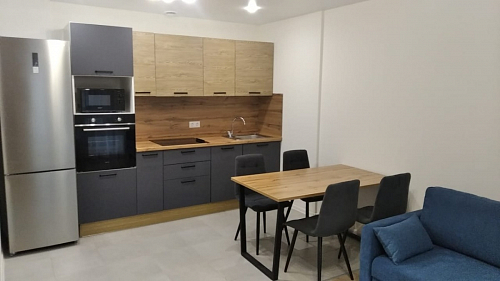 Деревянный стол Лота Лофт 140х80 черный матовый / бетон светлый фото покупателя 435