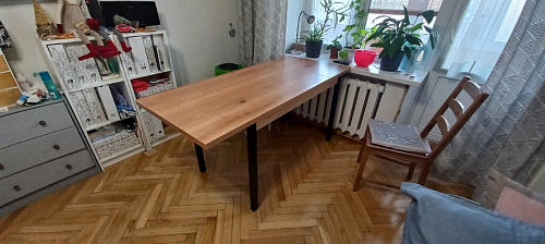 Стол Оригон сонома / черный матовый фото покупателя 7