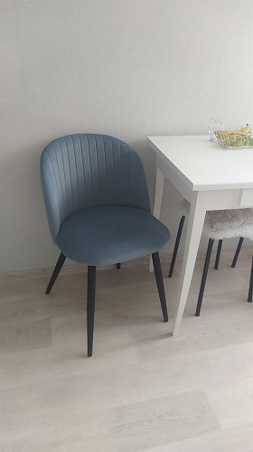 Стул на металлокаркасе Gabi latte / gold / black фото покупателя 694