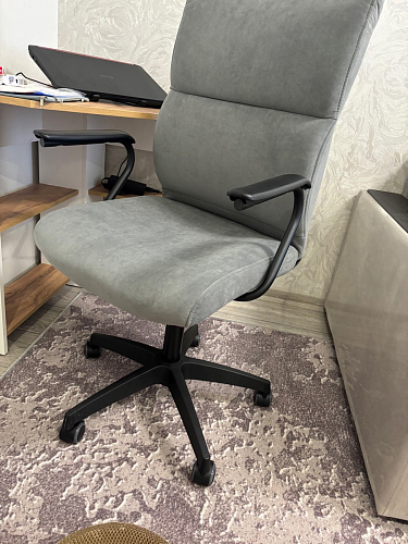 Компьютерное кресло Benefit/Бенефит флок бежевый 7 фото покупателя 69