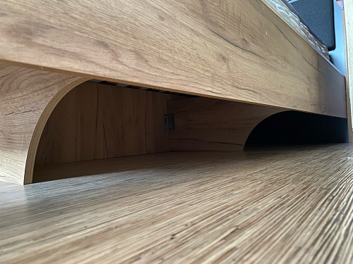 Двуспальная кровать Клауд 160х200 парящая дуб крафт золотой / антрацит фото покупателя 249