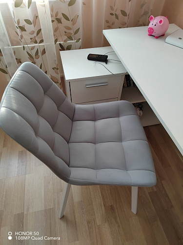 Стул на металлокаркасе Челси велюр коричневый / черный каркас фото покупателя 48