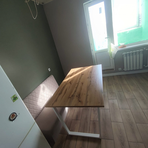 Деревянный стол Лота Лофт 120x75 дуб крафт табачный / черный матовый фото покупателя 807