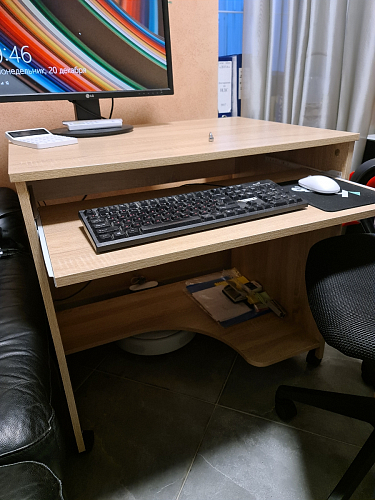 Компьютерный стол КСТ-15 бетон фото покупателя 2