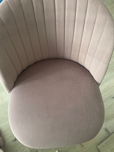 Стул на металлокаркасе Gabi 1 light purple / black / gold фото покупателя 62