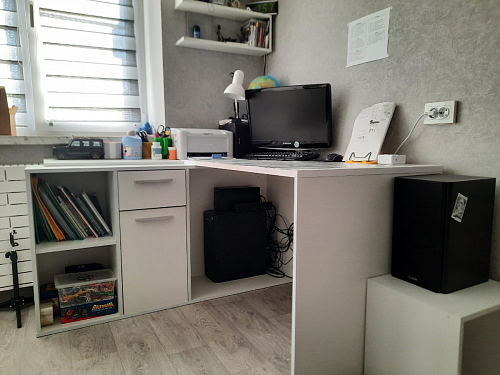 Письменный стол Лайт 03.245F белый гладкий 101 фото покупателя 96