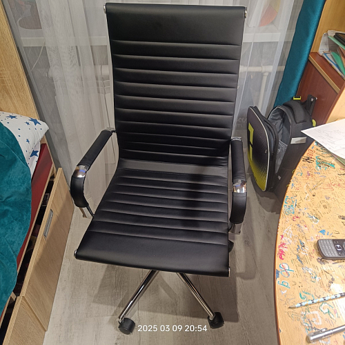 Компьютерное кресло Reus белая сетка / хром фото покупателя 74