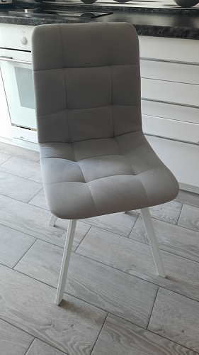 Стул на металлокаркасе Чилли К латте / белый фото покупателя 810