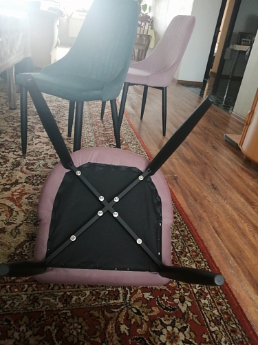 Стул на металлокаркасе Kora 1 gray / black фото покупателя 11