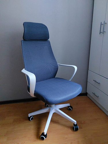 Компьютерное кресло Golem dark gray / gray / white фото покупателя 21