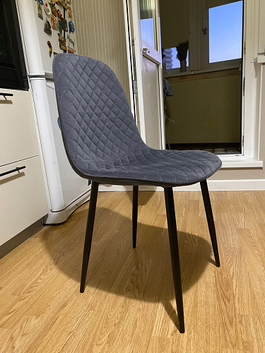 Стул на металлокаркасе Capri голубой фото покупателя 44