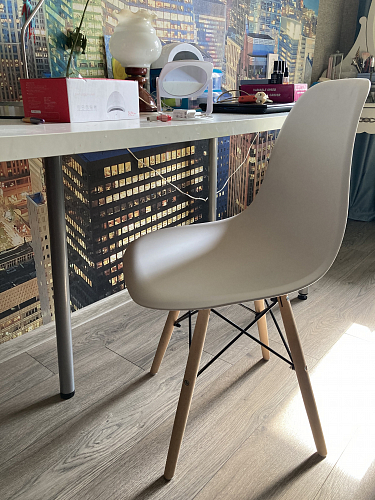 Пластиковый стул Eames PC-015 серый фото покупателя 484