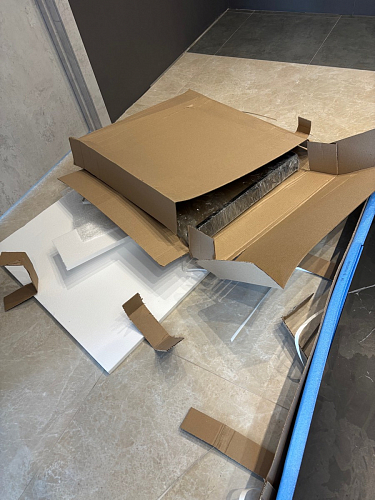 Керамический стол Норман 140(200)х80 серый мрамор larka grey / черный фото покупателя 21