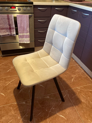 Комплект стульев Чилли 2 шт бежевый / черный фото покупателя 876