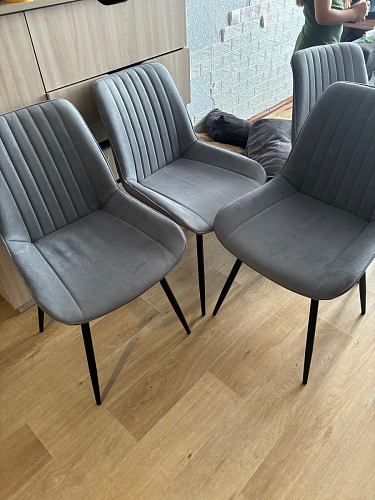 Стул на металлокаркасе Седа К кирпичный / черный фото покупателя 121