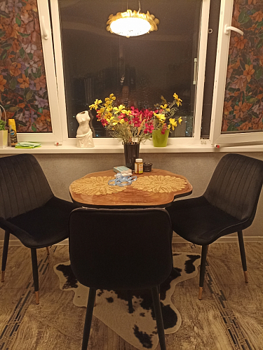 Стул на металлокаркасе Seda 01 blue / gold / black фото покупателя 22