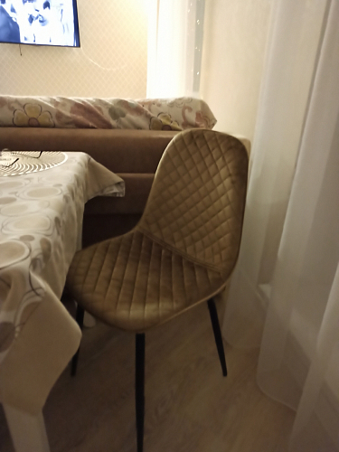 Стул на металлокаркасе Capri dark beige / white фото покупателя 56