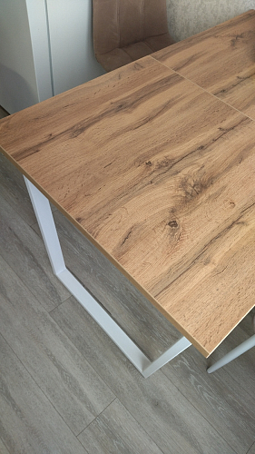 Деревянный стол Лота Лофт 140х80 дуб крафт табачный / черный матовый фото покупателя 430