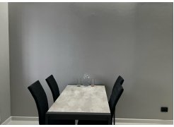 Стол Центавр 120(160)х70х75 файерстоун / черный матовый фото покупателя 16