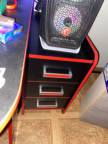 Тумба Ханна черная / красная - Уцененный экземпляр фото покупателя 121