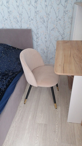 Стул на металлокаркасе Gabi 1 light purple / black фото покупателя 57