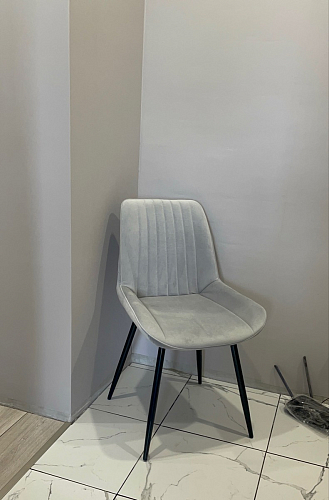 Стул на металлокаркасе Седа 360 К латте (velutto 08) / белый фото покупателя 133