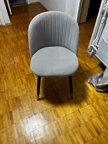 Стул на металлокаркасе Gabi gray / black фото покупателя 132