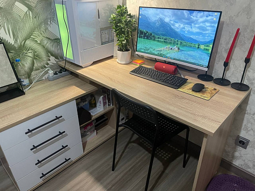 Компьютерный стол КСТ-109П правый венге фото покупателя 50