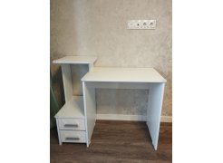 Компьютерный стол Джаз-24 левый белый фото покупателя 93