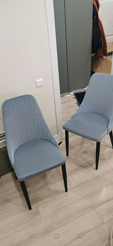 Стул на металлокаркасе Kora green / black фото покупателя 472