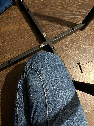 Стул на металлокаркасе Seda 1 latte / black / gold фото покупателя 52