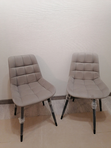 Стул на металлокаркасе Челси бежевый / белый каркас фото покупателя 233