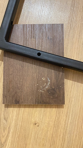 Письменный стол Лео Лофт черный матовый / дуб делано темный фото покупателя 22