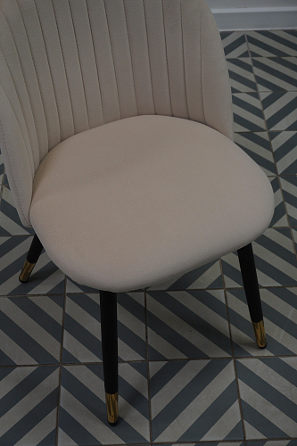 Стул на металлокаркасе Gabi 1 gray / black из шоурума 5