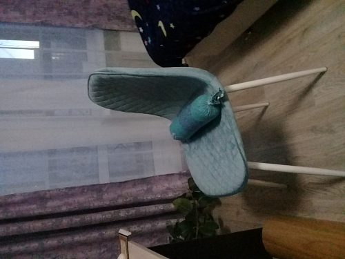 Стул на металлокаркасе Capri голубой фото покупателя 134