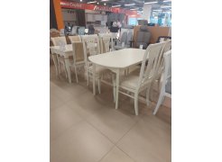 Деревянный стол Сугили прямоугольный бежевый из шоурума 2