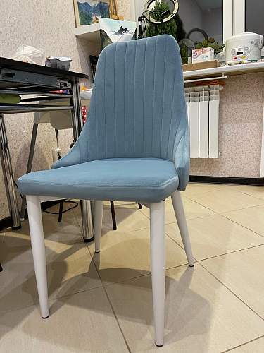 Стул на металлокаркасе Kora dark gray / black фото покупателя 51