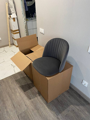 Стул на металлокаркасе Gabi gray / black фото покупателя 963