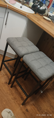 Барный стул Лофт линкольн белый / белый матовый фото покупателя 62