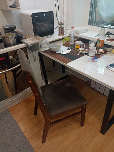 Деревянный стол Лота Лофт 140х80 дуб крафт табачный / черный матовый фото покупателя 997