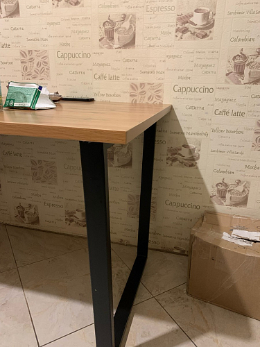 Деревянный стол Лота Лофт 120x75 дуб крафт табачный / черный матовый фото покупателя 879